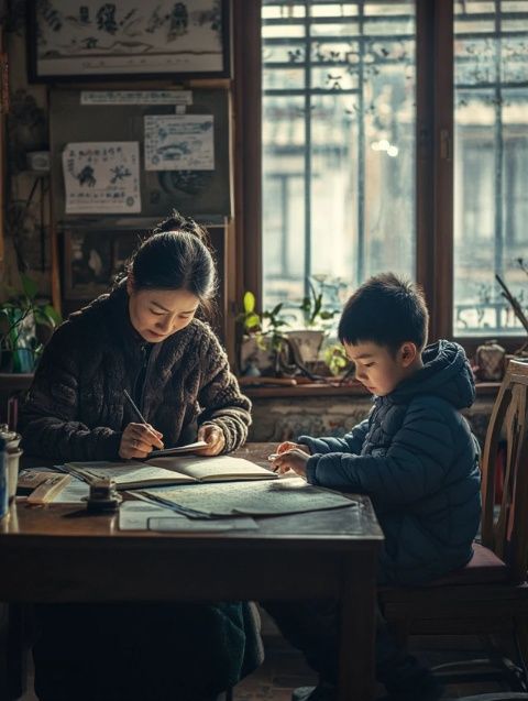 尹建莉老师的女儿圆圆从小学了很多古诗，上学后写作文时经常引用诗句