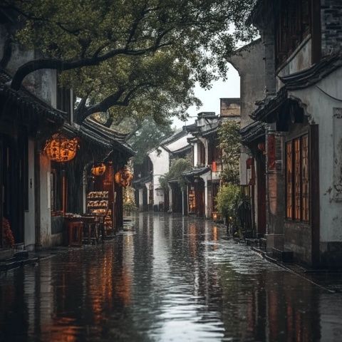 诗意江南：古镇烟雨中的浪漫情调