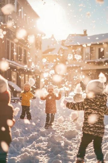 大雪天实习老师带学生们打雪仗激发写作灵感